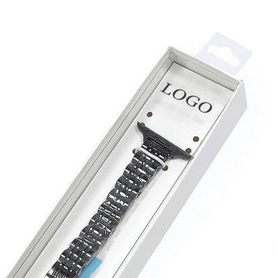 Logo personalizzato orologio di lusso cinturino cartone imballaggio scatola orologio lungo scatola collana braccialetto orologio cinturino scatola regalo