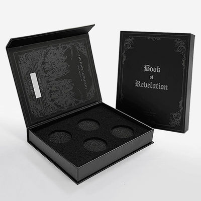 Luogo di lusso stampa personalizzata imballaggio con chiusura magnetica scatola regalo falso libro in forma di imballaggio ring box