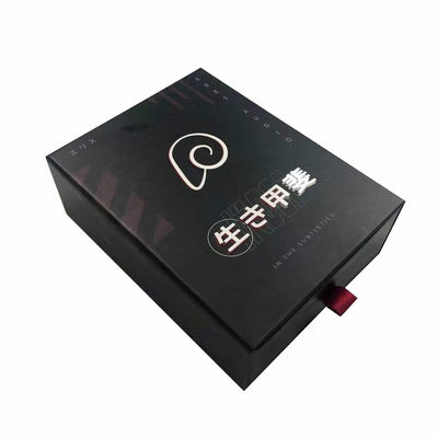 Customizzare cassetto carta scorrevole confezionamento confezione regalo scatola nero con inserto EVA