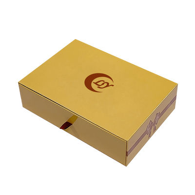 Scatola di carta regalo a slitta personalizzata con stampa a colori per set di regali