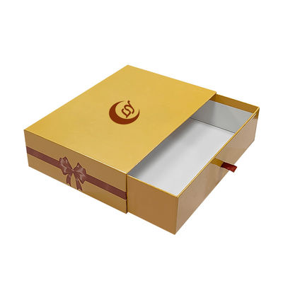 Scatola di carta regalo a slitta personalizzata con stampa a colori per set di regali