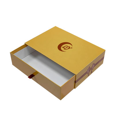 Scatola di carta regalo a slitta personalizzata con stampa a colori per set di regali