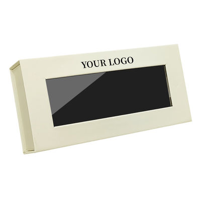 Capo di chiusura magnetico quadrato personalizzato regalo cosmetico personalizzato ciglia false confezionamento scatola di carta con finestra trasparente