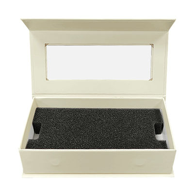 Capo di chiusura magnetico quadrato personalizzato regalo cosmetico personalizzato ciglia false confezionamento scatola di carta con finestra trasparente