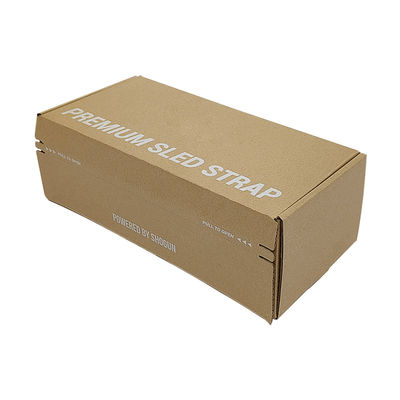 Certificato FSC Sigillo di apertura a striscia facile da strappare Brown Kraft cartone ondulato Scatole di spedizione Zipper Scatole di posta
