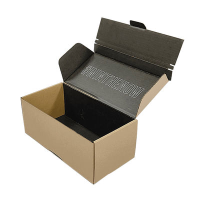 Certificato FSC Sigillo di apertura a striscia facile da strappare Brown Kraft cartone ondulato Scatole di spedizione Zipper Scatole di posta