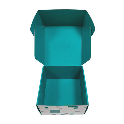 Taglia personalizzata Logo Caselle di spedizione a posta mista blu bianco Kraft Riciclabile Corrugata Casella di spedizione