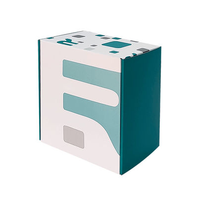 Taglia personalizzata Logo Caselle di spedizione a posta mista blu bianco Kraft Riciclabile Corrugata Casella di spedizione