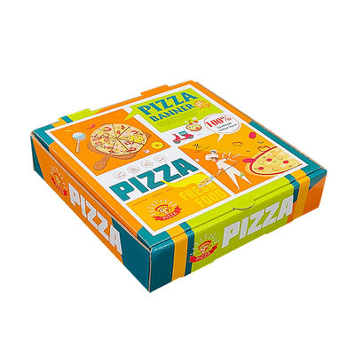 Carta kraft riciclata con logo personalizzato imballaggio ondulato patatine pieghevoli patatine fritte scatole di pizza imballaggio scatole da asporto