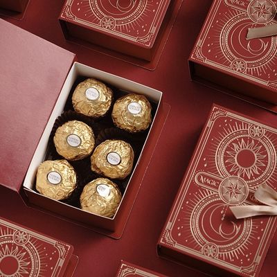 Scatola regalo magnetica di lusso personalizzata Cassa di imballaggio di tè a fiori per torte personalizzata con imballaggio con logo