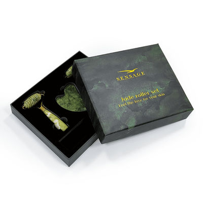 Logo personalizzato Capo in cartone verde Premium Top Cover E Bottom Luxury Cosmetic Packaging Gift Box