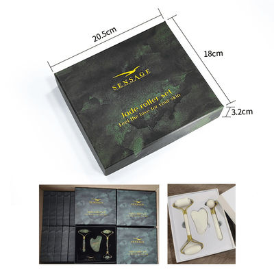 Logo personalizzato Capo in cartone verde Premium Top Cover E Bottom Luxury Cosmetic Packaging Gift Box
