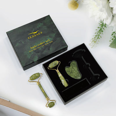 Logo personalizzato Capo in cartone verde Premium Top Cover E Bottom Luxury Cosmetic Packaging Gift Box