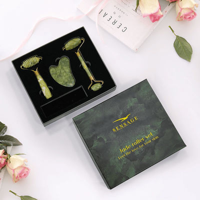 Logo personalizzato Capo in cartone verde Premium Top Cover E Bottom Luxury Cosmetic Packaging Gift Box