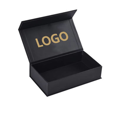 Imballaggio personalizzato di fabbrica Scatola di stampa Cartone Carta nera Magnete Scatola regalo Imballaggio con schiuma interna
