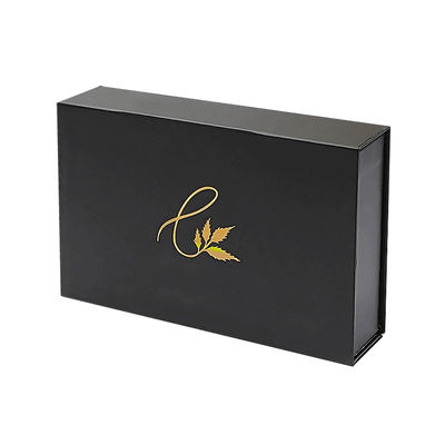 Imballaggio personalizzato di fabbrica Scatola di stampa Cartone Carta nera Magnete Scatola regalo Imballaggio con schiuma interna