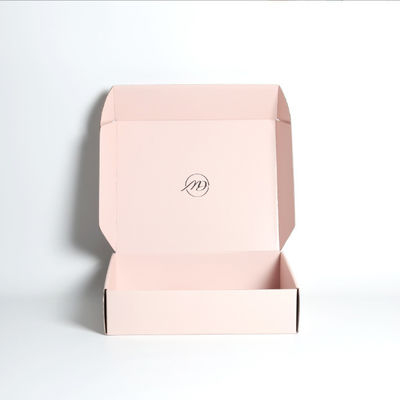 Stampa di logo a misura personalizzata Piccola casella postale ondulata Cosmetica confezionamento carta scatola auto sigilante scatola di spedizione