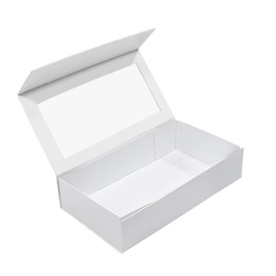 Cartone rigido Matt Art Cartone regalo pieghevole personalizzato fatto di carta d'arte e cartone Magnetico Cartone regalo pieghevole con finestra