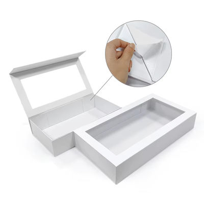 Cartone rigido Matt Art Cartone regalo pieghevole personalizzato fatto di carta d'arte e cartone Magnetico Cartone regalo pieghevole con finestra