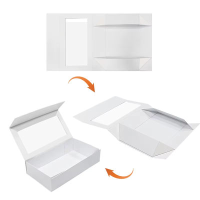 Cartone rigido Matt Art Cartone regalo pieghevole personalizzato fatto di carta d'arte e cartone Magnetico Cartone regalo pieghevole con finestra