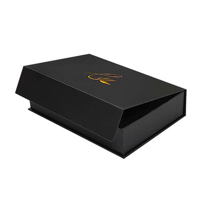 Fabbrica all'ingrosso Logo personalizzato Magnete nero Magnetico di lusso Imballaggio carta pieghevole Business Gift Box