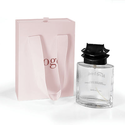 Logo personalizzato Cassetto cartone scorrevole Casella di carta regalo di lusso di alta gamma Colletto Braccialetto Gioielli Perfume Confezionamento con manico