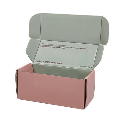 Scatole di posta stampate su misura Cosmetici personalizzati rosa Scatole di imballaggio per la posta Grazie Cartone regalo