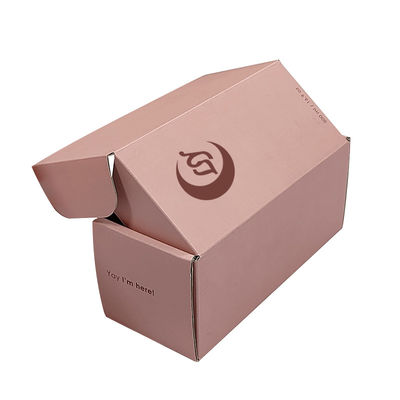 Scatole di posta stampate su misura Cosmetici personalizzati rosa Scatole di imballaggio per la posta Grazie Cartone regalo