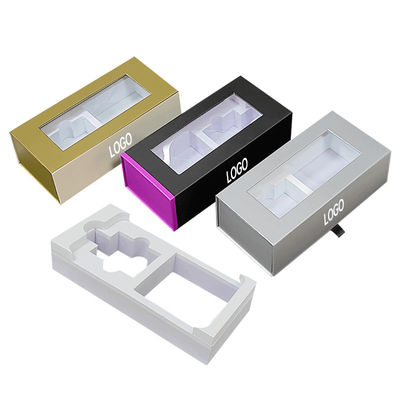 Logo personalizzato Casella di imballaggio per cuffie magnetiche senza fili in cartone di lusso con EVA Liner Packaging Hanging Box