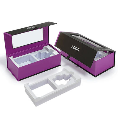 Logo personalizzato Casella di imballaggio per cuffie magnetiche senza fili in cartone di lusso con EVA Liner Packaging Hanging Box