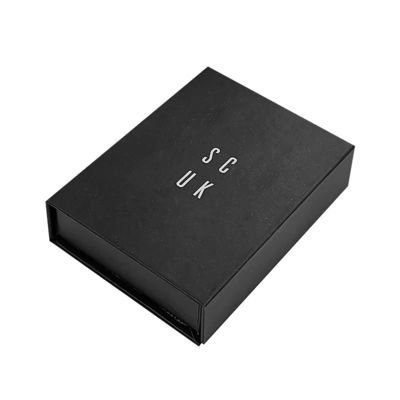Logo personalizzato Orologio intelligente di lusso in cartone nero Magnetico confezionamento regalo scatola orologio singolo con rivestimento di schiuma