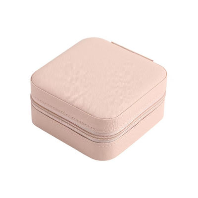 High End Portable Pink Jewelry Set Box Orecchini Anelli Colletti Braccialetti Braccialetti Gioielli Scatola di deposito