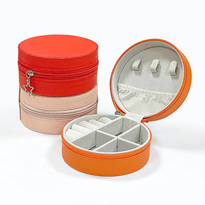 High End Portable Pink Jewelry Set Box Orecchini Anelli Colletti Braccialetti Braccialetti Gioielli Scatola di deposito