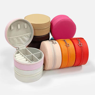High End Portable Pink Jewelry Set Box Orecchini Anelli Colletti Braccialetti Braccialetti Gioielli Scatola di deposito