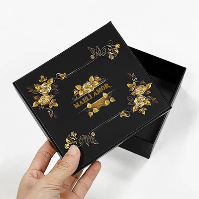 Fabbrica stampa su misura High End gioielli di lusso Set scatole Golden Rose capelli corda copricapo scatola di imballaggio