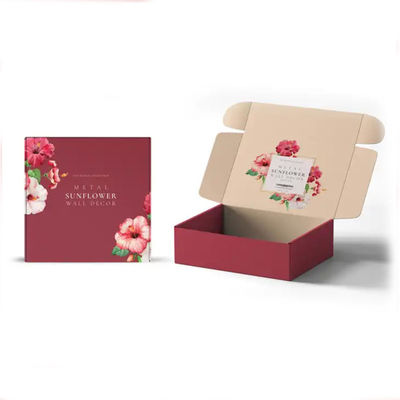 Disegno del logo personalizzato Stampa CMYK / PANTONE Carta ondulata riciclabile Cosmetici per la cura della pelle di lusso Imballaggio Cartoline