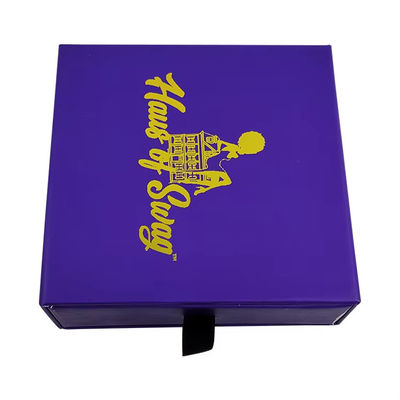 Forma personalizzata 8x8 Piccolo cassetto scorrevole cassetta regalo carta d'arte gioielli scorrevole con manico spessore 2 mm