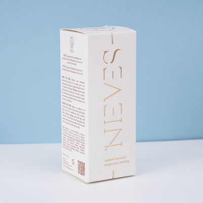 Scatole pieghevoli in carta Kraft PET con design in rilievo cieco per cosmetici, profumi, spedizioni e regali, inclusa lamina
