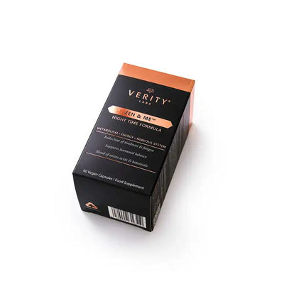 Tubi trasparenti per lucidalabbra con lamina d'oro e logo personalizzato stampato Scatole di carta resistenti per CMYK smalto per unghie olio shampoo