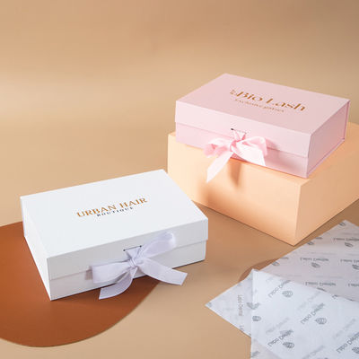 Piccole imprese nastro unico per calzini Custom lusso cartone scatola regalo di Natale con chiusura magnetica e laminazione UV