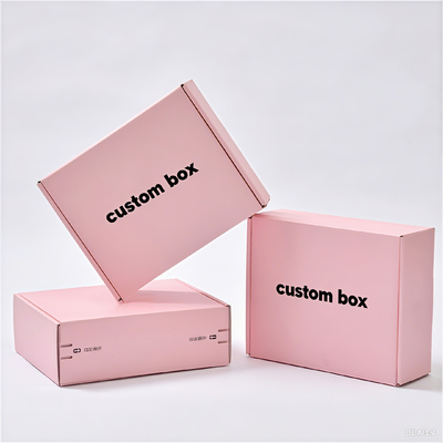 Scatola di cartone ondulato stampata CMYK / PANTONE per spedizioni di prodotti per la cura della pelle, regalo, design di lusso personalizzato