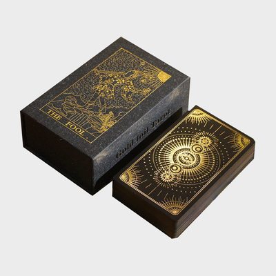 Scatole di lusso per tarocchi personalizzate in cartone rigido con chiusura magnetica, a forma di libro decorativo, scatola regalo a forma di finto libro