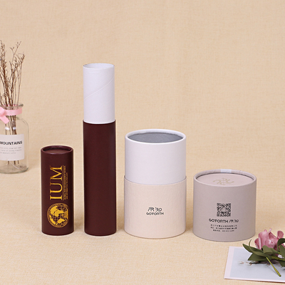 Imballaggio per tubi di candela ecologici Scatole regalo di tubi di carta biodegradabili per barattoli di vetro