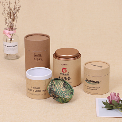 Imballaggio per tubi di candela ecologici Scatole regalo di tubi di carta biodegradabili per barattoli di vetro