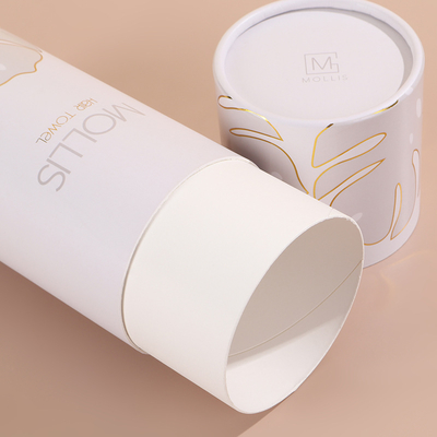 Scatole di tubi personalizzate per profumi e per la cura della pelle in cartone riciclabile con imballaggio di tubi di carta rotonda con stampa del logo