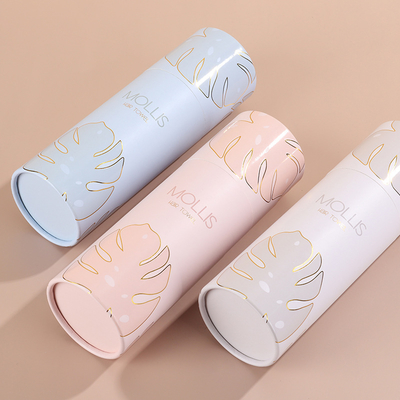Scatole di tubi personalizzate per profumi e per la cura della pelle in cartone riciclabile con imballaggio di tubi di carta rotonda con stampa del logo