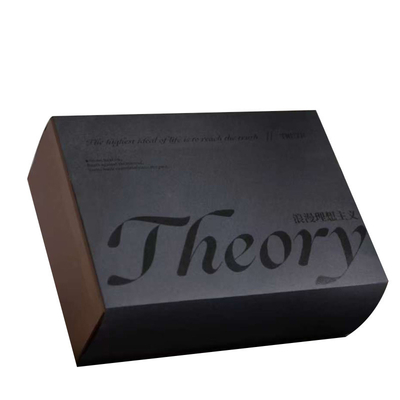 Eco-Friendly Custom Zipper Mailer Box Cartone ondulato Nera Matte Laminazione UV Verniciatura