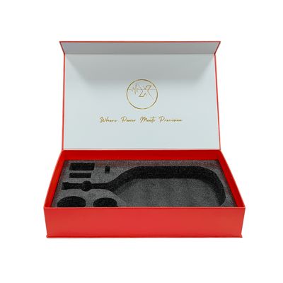 Scatole magnetiche grandi personalizzate all'ingrosso con stampa per imballaggio per racchette da badminton e padel, grandi confezioni regalo con stampa del logo