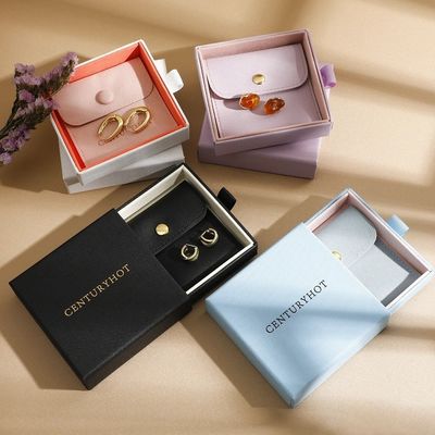 Confezione di lusso per gioielli con logo personalizzato Scatole regalo per gioielli personalizzate Elegante e di alta gamma Scatola per confezioni di gioielli per donne
