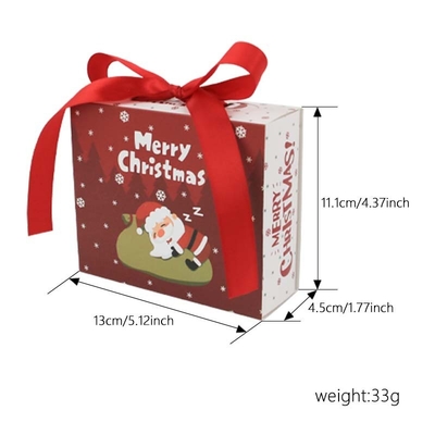 Custom 2025 Merry Christmas Gift Box confezioni personalizzate per le feste per i regali aziendali Decorazioni per le feste